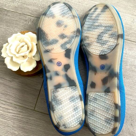 Rothys the round toe size 10 Deep teal woman flat shoes - Picture 6 of 9